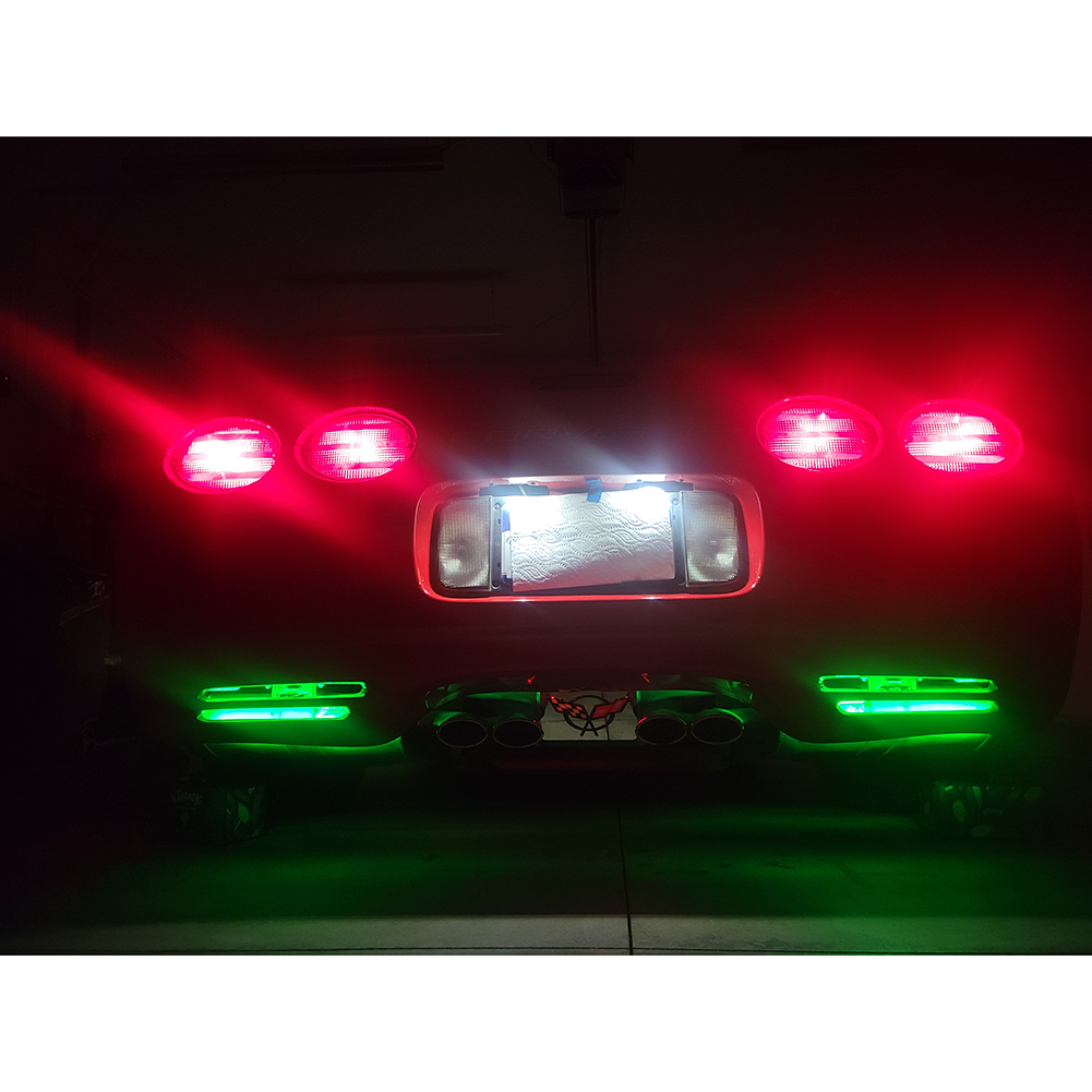 Corvette Rear Fascia Lower Vent Lighting Kit : 1997-2004 C5, Z06