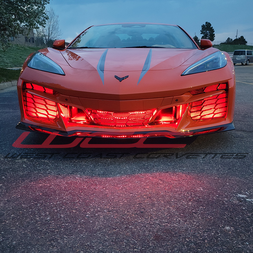 C8 Corvette Z06 Convertible - Side Cove / Lower Rear Fascia / Front Grill LED Lighting Kit - RGB