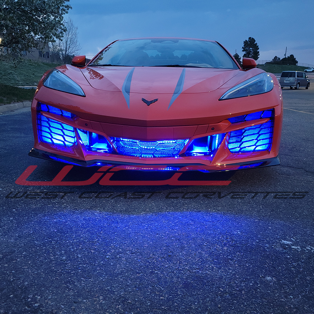 C8 Corvette E-Ray Coupe - Engine Bay/Side Cove/Lower Rear Fascia/Front Grill LED Lighting Kit - RGB