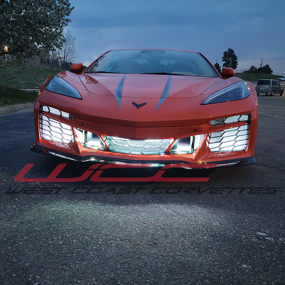 C8 Corvette E-Ray Coupe - Engine Bay/Side Cove/Lower Rear Fascia/Front Grill LED Lighting Kit - RGB