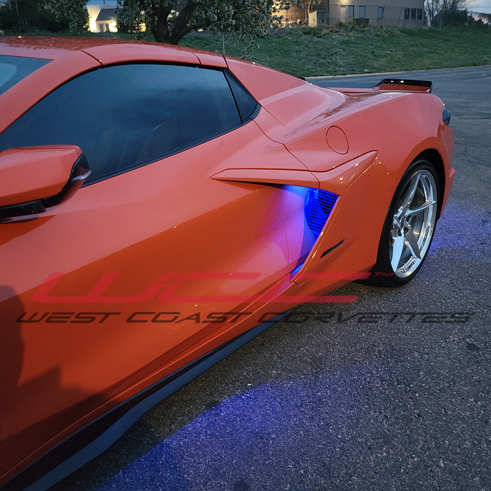 C8 Corvette Z06 Convertible - Side Cove / Lower Rear Fascia LED Lighting Kit - RGB