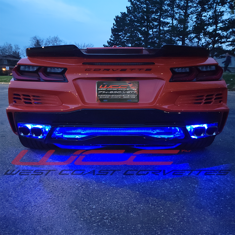 C8 Corvette Z06 Coupe - Engine Bay/Side Cove/Lower Rear Fascia  LED Lighting Kit - RGB