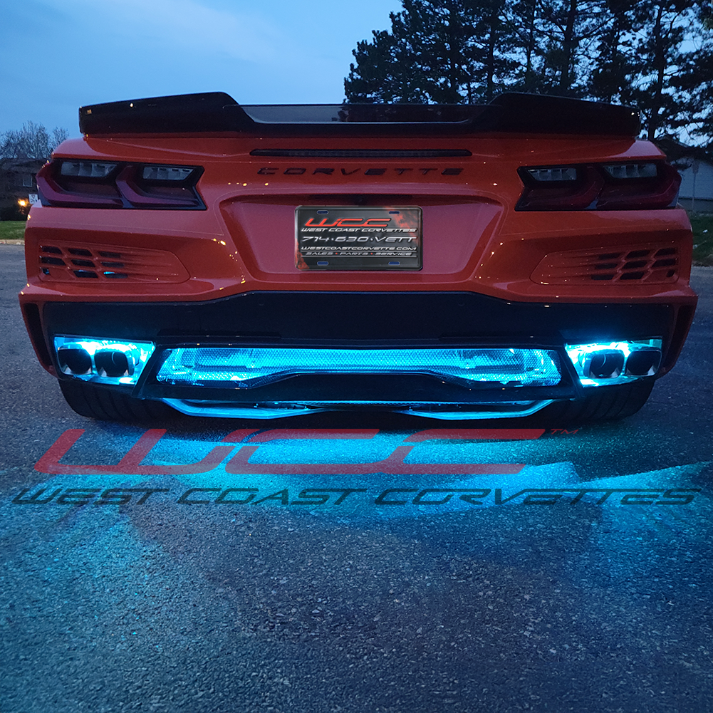 C8 Corvette Z06 Convertible - Side Cove / Lower Rear Fascia LED Lighting Kit - RGB