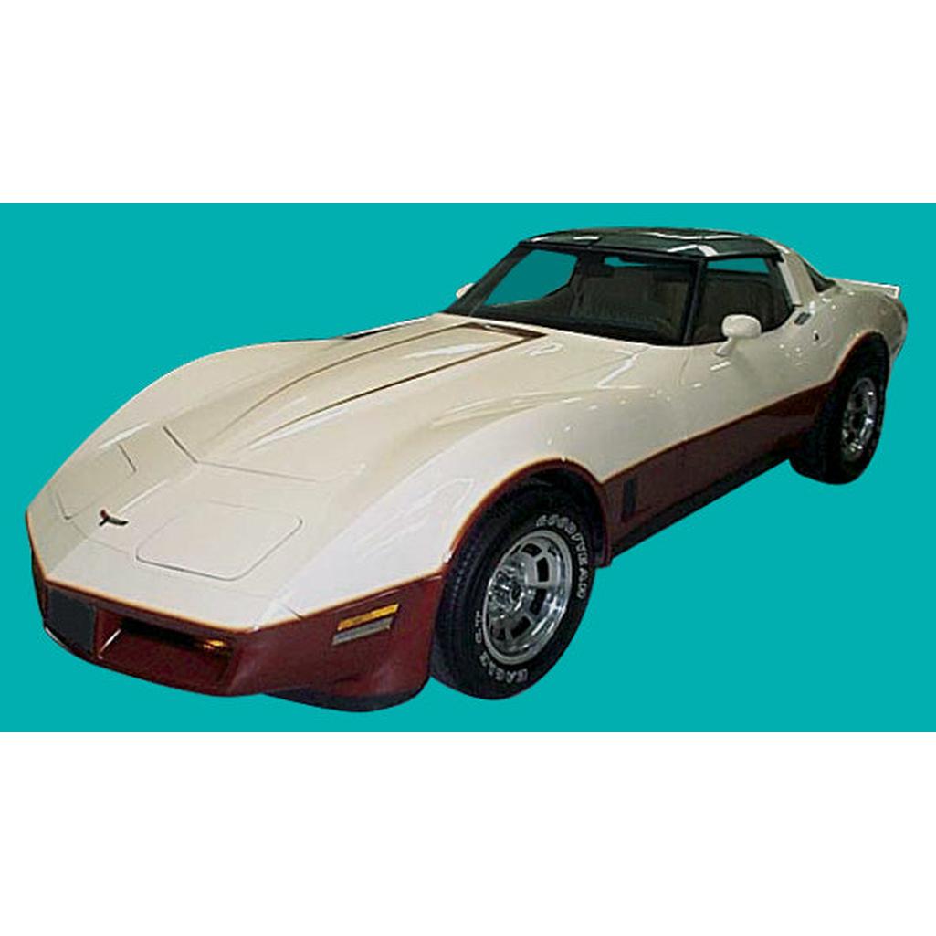 C3 1981-1982 Corvette Two Tone Paint Stripe Kit - Gray