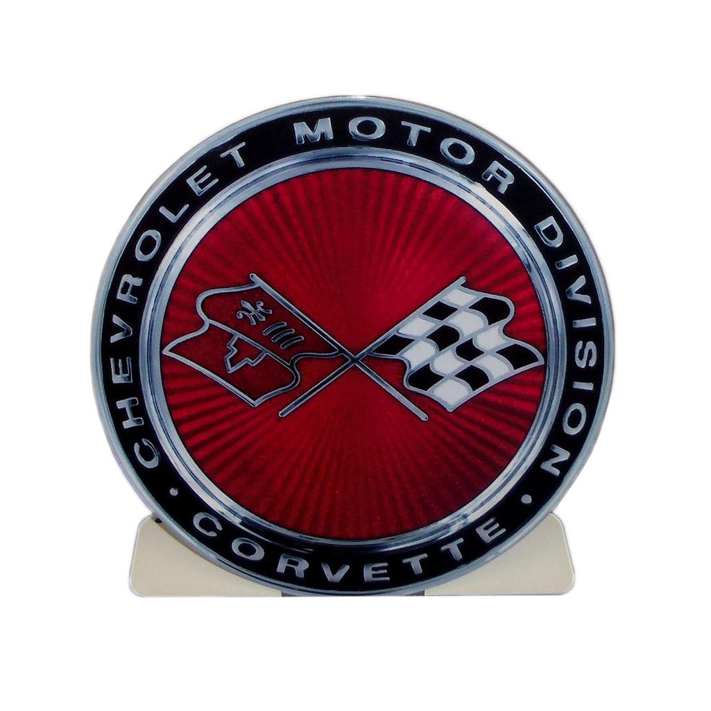 C3 1973-1974 Corvette Front Emblem Free Standing Metal Sign