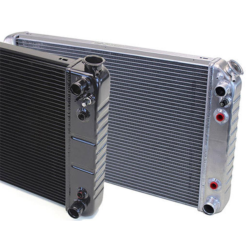 C3 1973-1976 Corvette Aluminum LS Radiator - Manual Transmission Bare Aluminum