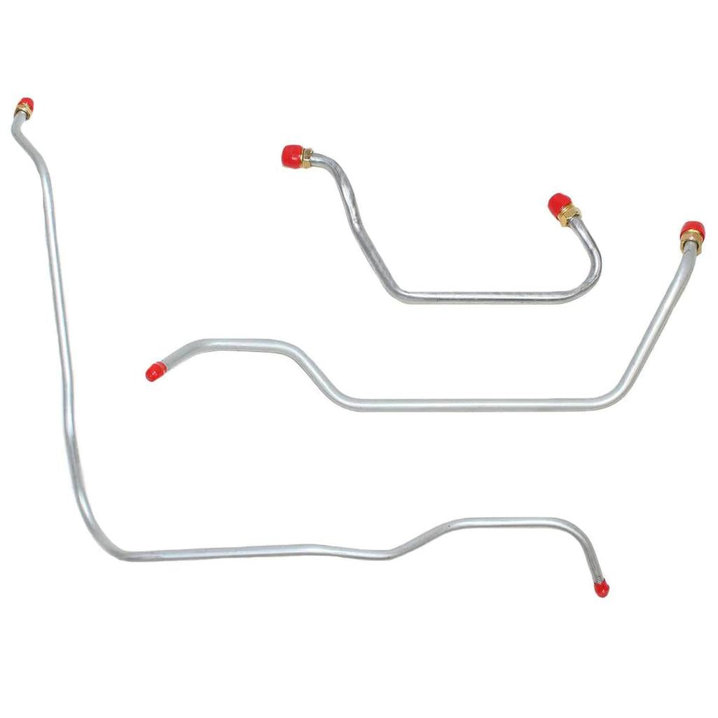 C3 1982 Corvette Cross Fire Fuel Injection Feed Lines 3pc Set - 5.7L/350CID - Stainless Steel