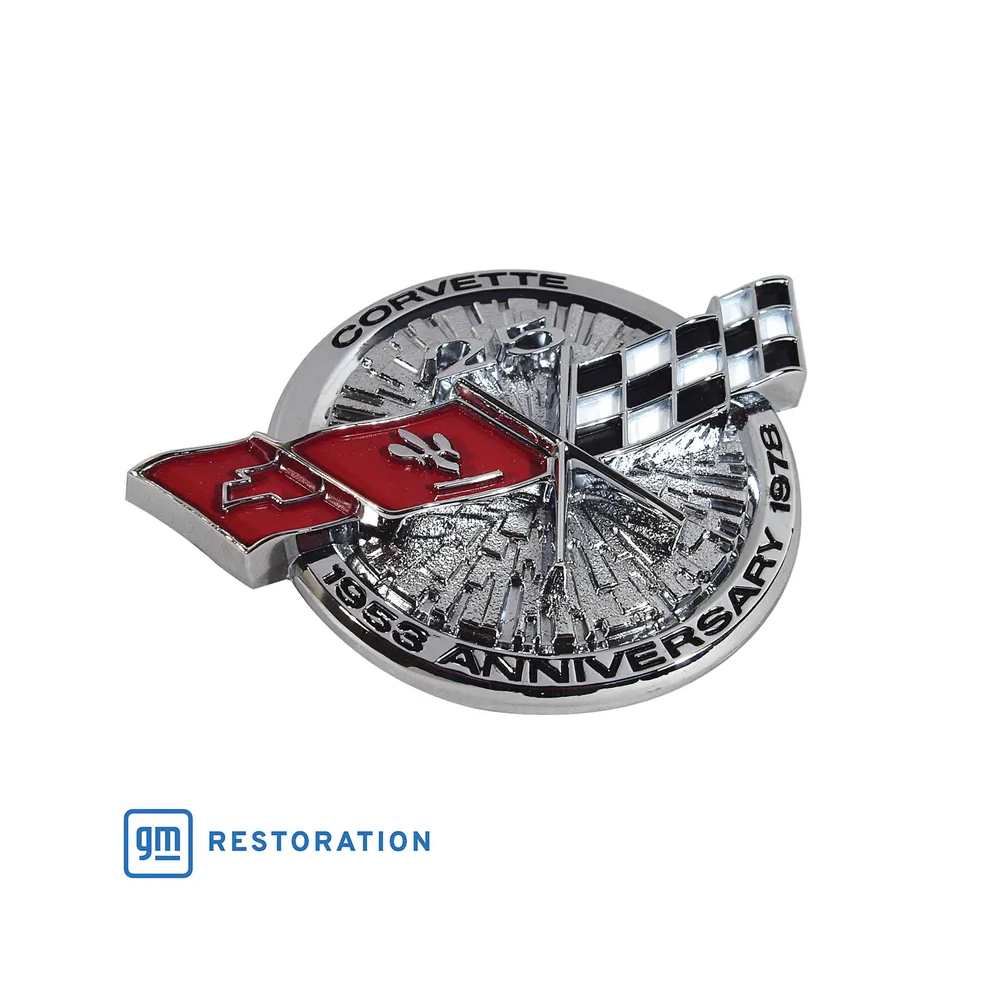 C3 1978 Corvette Reproduction "25th Anniversary" Gas Lid Emblem