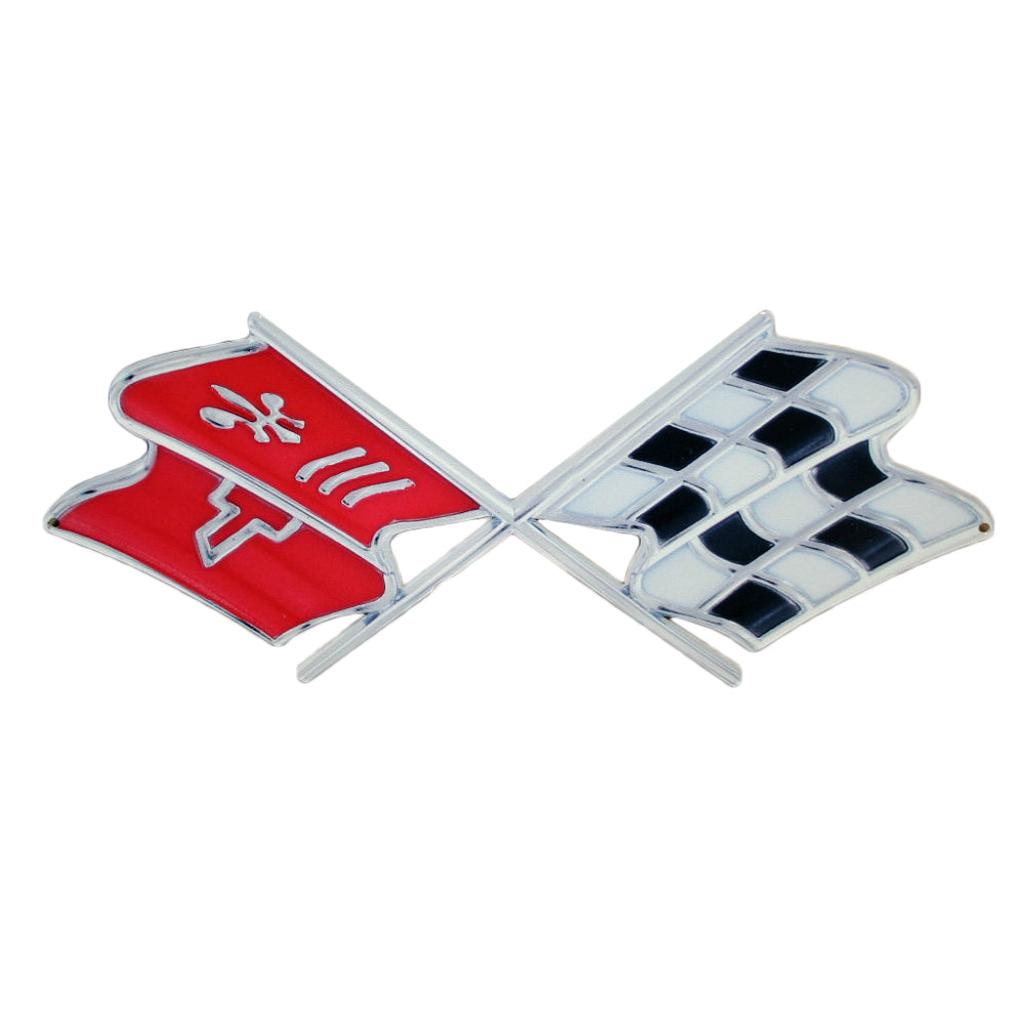 C3 1968-1975 Corvette Nose Emblem Metal Sign - 18x7