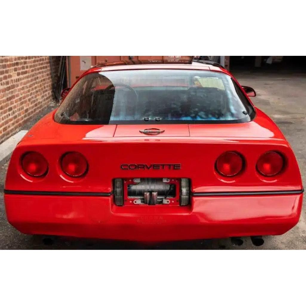 C4 1984-1990 Corvette Rear Bumper Vinyl Lettering - Gloss Black