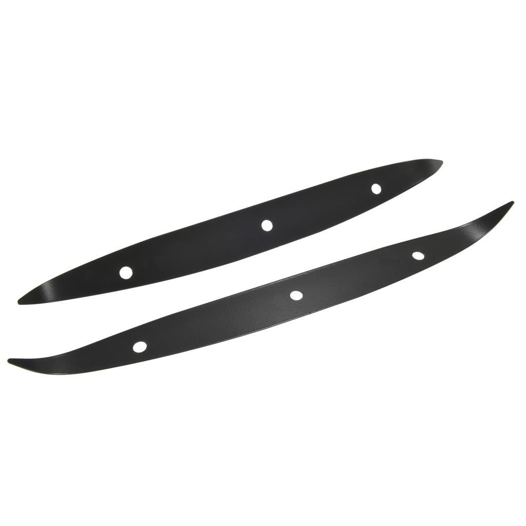 C1 1958-1961 Corvette Side Spear Backplate Inserts, Black