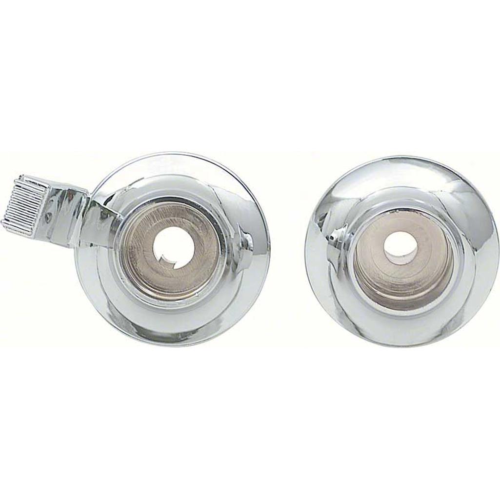 C3 1968-1969 Corvette Inner Radio Control Knobs - Mono - Pair