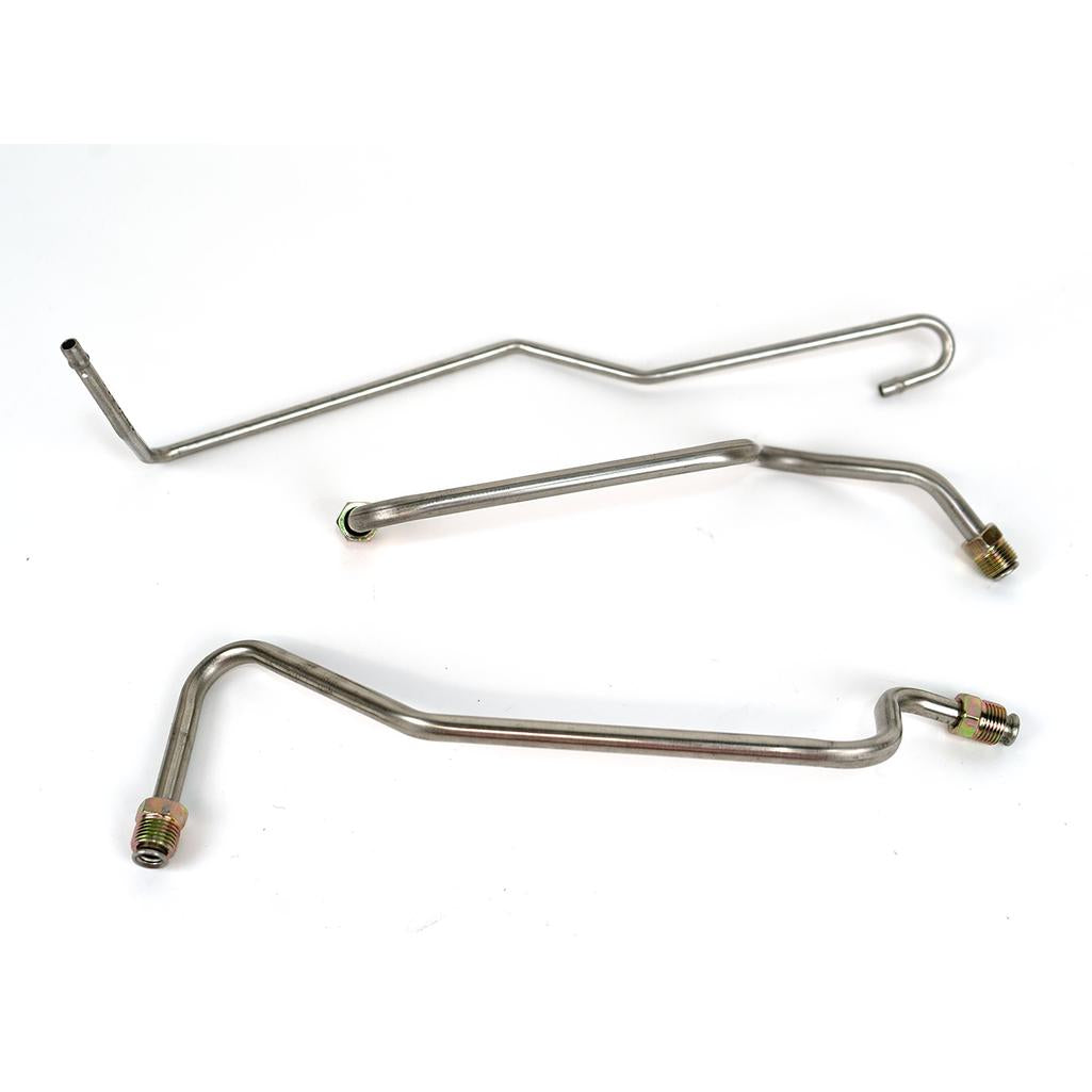 C3 1968-1969 Corvette Gas Line - Pump To Carburetor 300hp & 350hp - Stainless Steel
