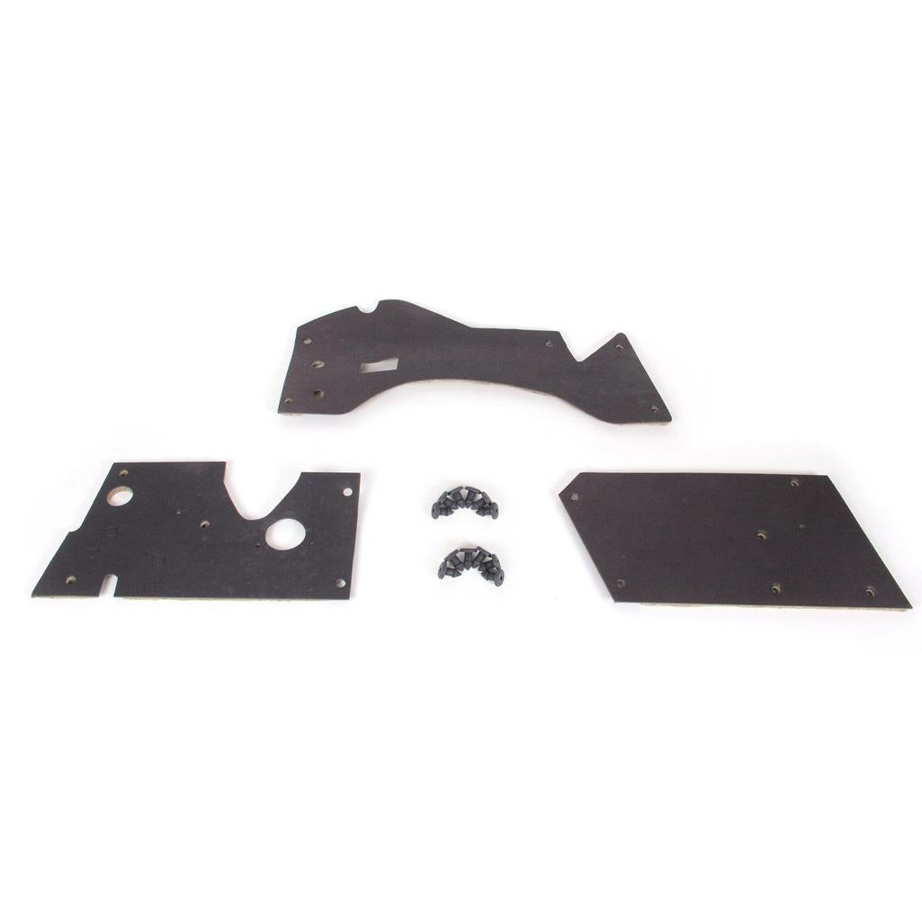 C1 1956-1957 Corvette Firewall Insullation Set, W/Fasteners, 56 Late-57, Auto Trans, Without Heater