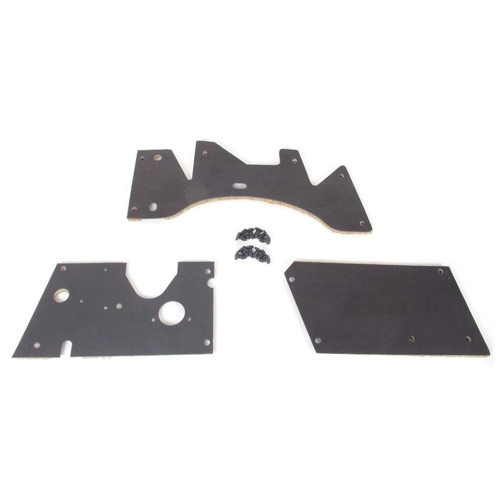 C1 1958-1959 Corvette Firewall Insullation Set, W/Fasteners, 58-59 Early, FI, Auto Trans, WO/Heater