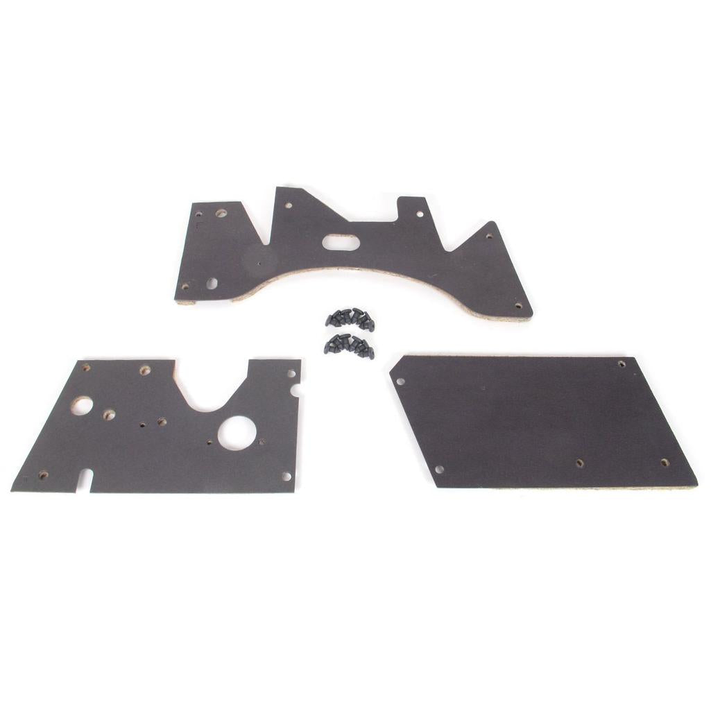 C1 1962 Corvette Firewall Insullation Set, W/Fasteners, 62, Automatic Trans, Without Heater