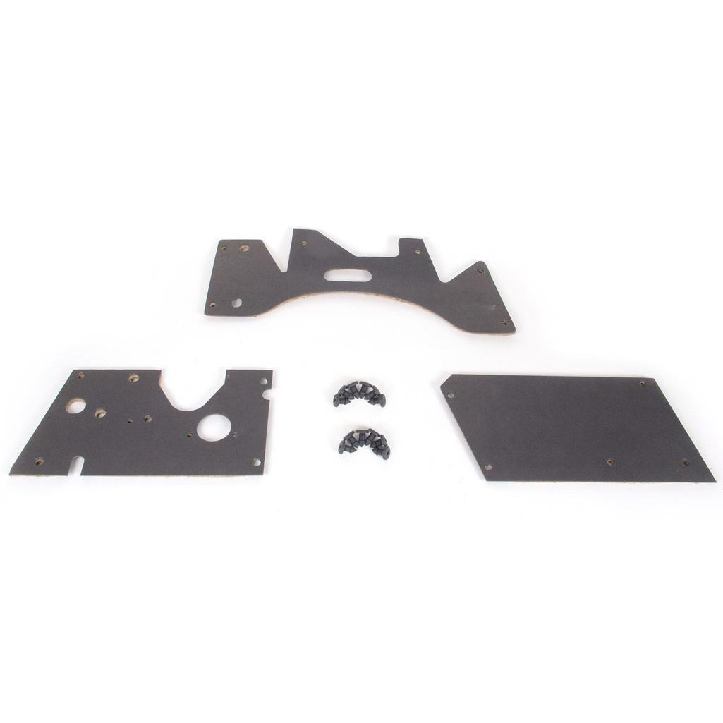 C1 1962 Corvette Firewall Insullation Set, W/Fasteners, 62 FI, Automatic Trans, Without Heater