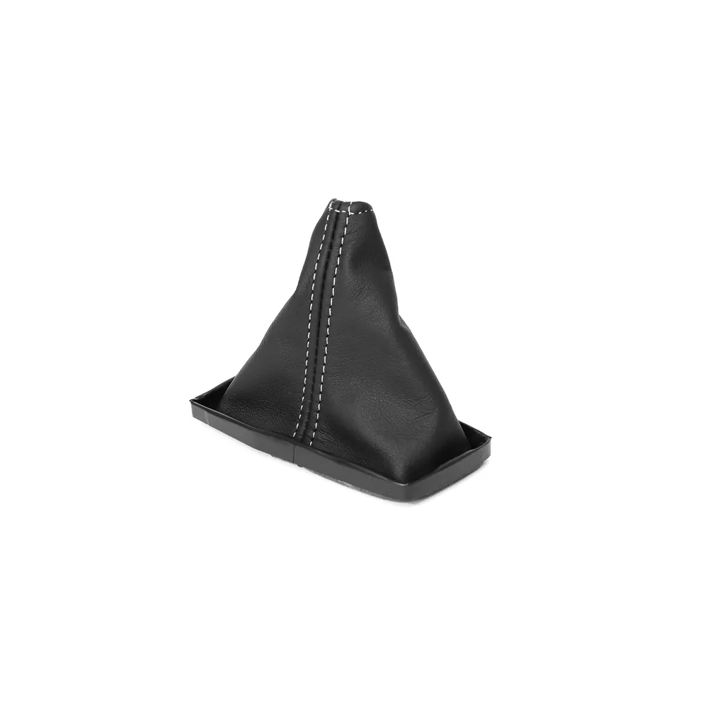 C3 1968-1976 Corvette Leather Shift Boot - Black W/Colored Stitching