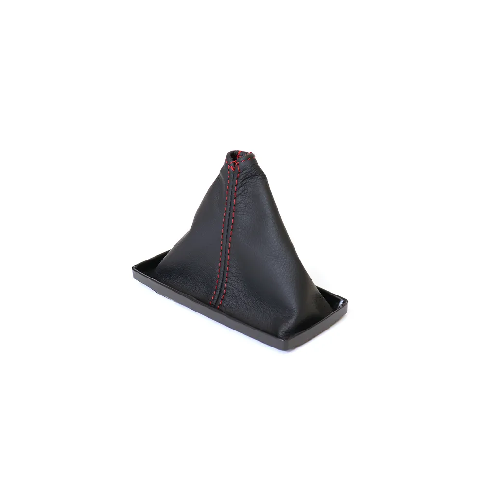 C3 1977-1982 Corvette Leather Shift Boot - Black W/Colored Stitching