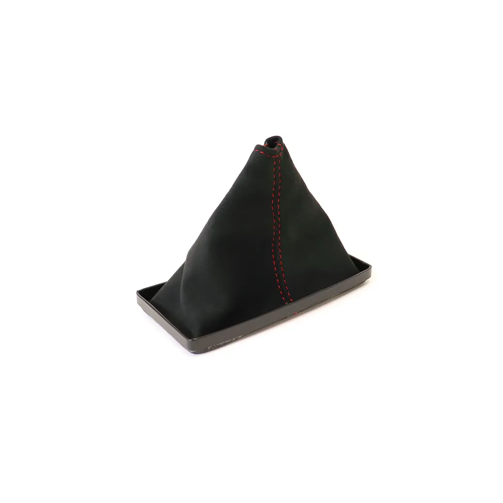 C3 1977-1982 Corvette Suede Shift Boot - Black W/Colored Stitching