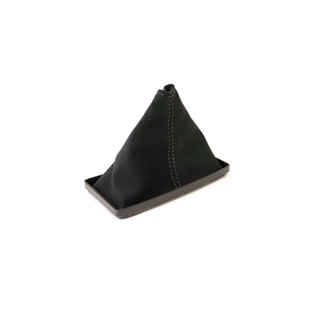 C3 1977-1982 Corvette Suede Shift Boot - Black W/Colored Stitching