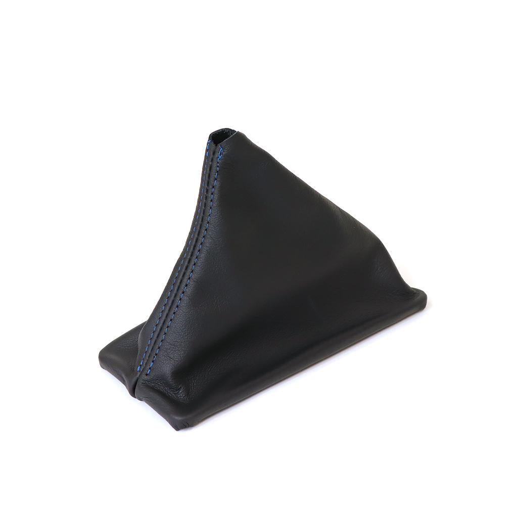 C4 1984-1985 Corvette Leather Shift Boot - Black W/Blue Stitching - Manual W/Electronic Overdrive