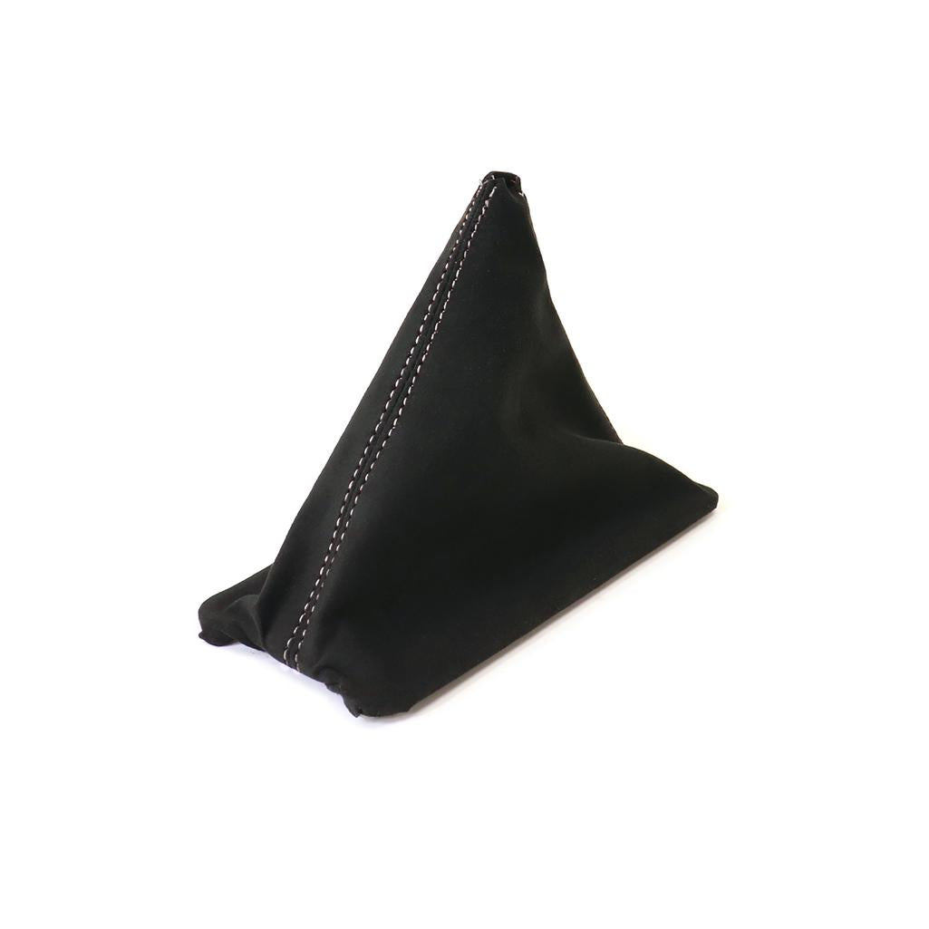 C4 1984-1985 Corvette Suede Shift Boot - Black W/White Stitching - Manual W/Electronic Overdrive