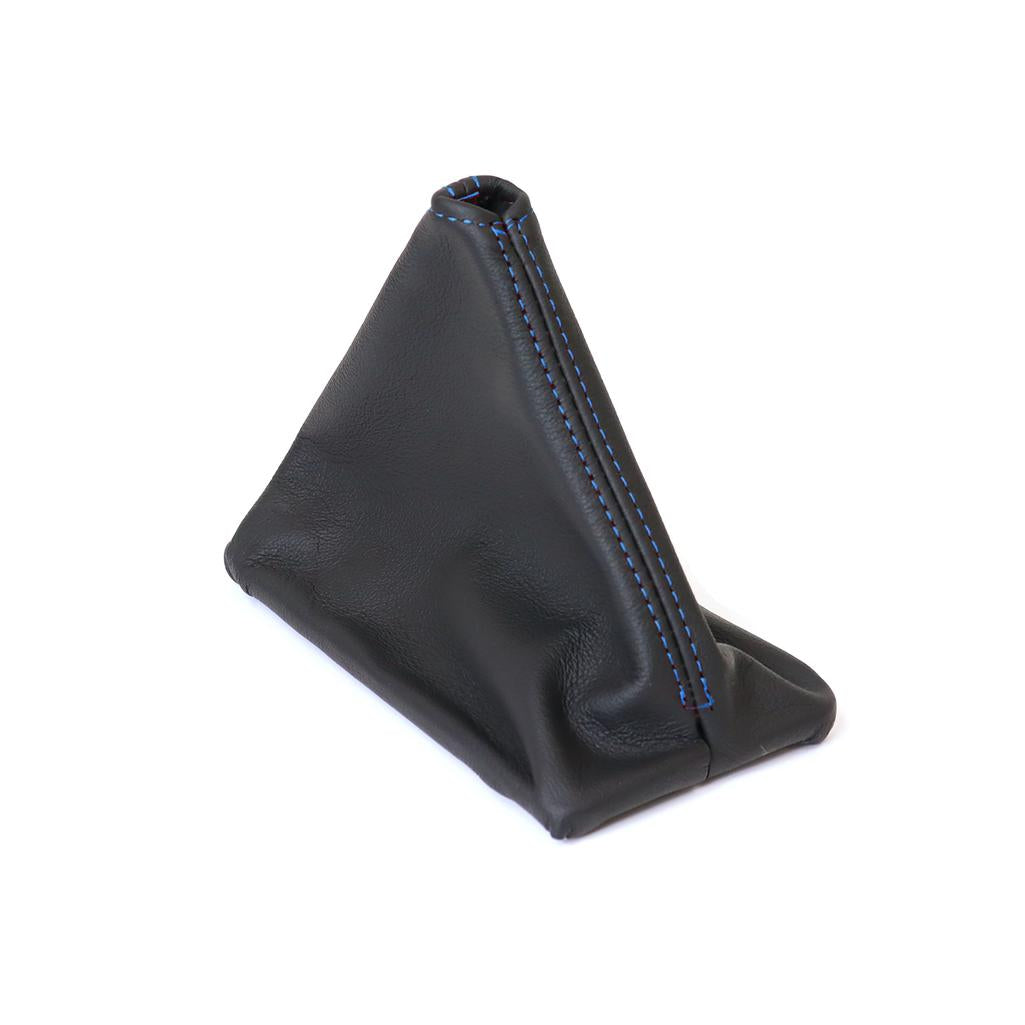 C4 1984-1988 Corvette Leather Shift Boot - Black W/Blue Stitching - Manual Transmission