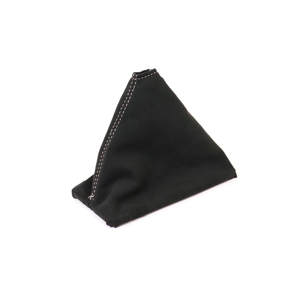 C4 1984-1988 Corvette Suede Shift Boot - Black W/White Stitching - Manual Transmission