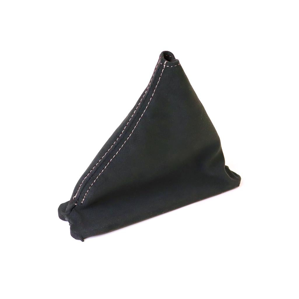 C4 1984-1989 Corvette Suede Shift Boot - Black W/White Stitching - Automatic Transmission