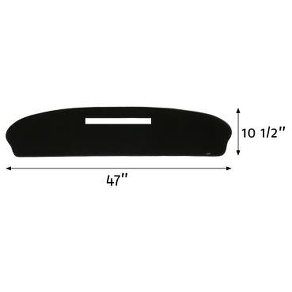 C3 1968-1972 Corvette DashMat Dashboard Cover - Black