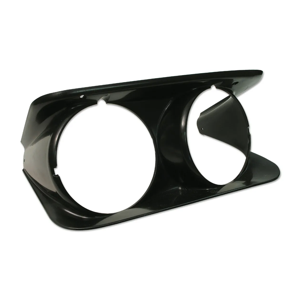 C3 1968-1982 Corvette Headlight Bezel - Right Hand - Molded Plastic