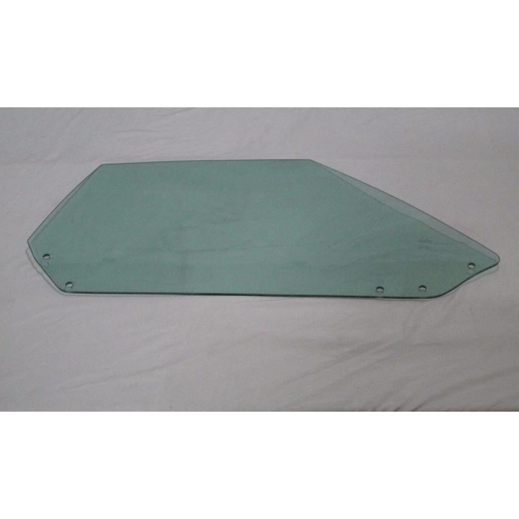C3 1969-1974 Corvette Date Coded Convertible Door Glass - Green Tint, RH - 69L-On - Soft Ray Green Tint