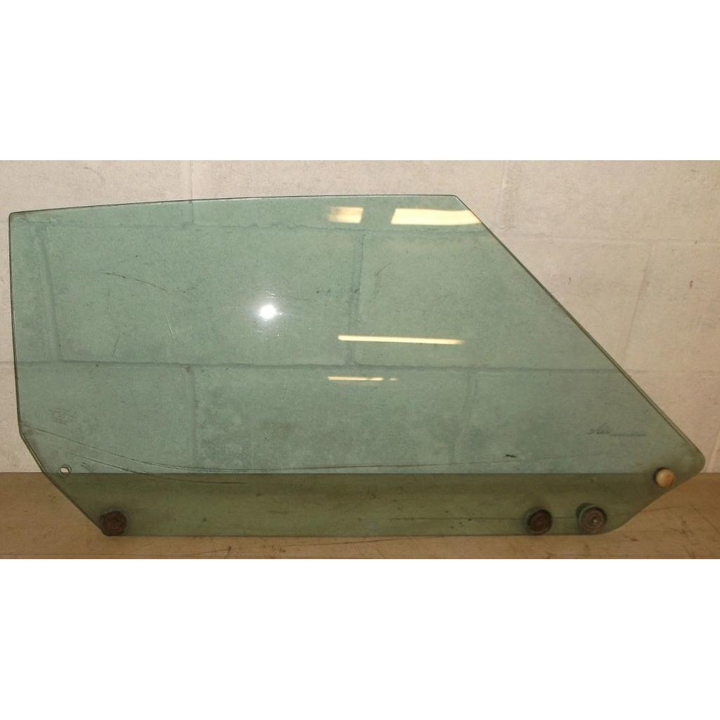 C3 1968-1969 Corvette Coupe Door Glass - Green Tint, RH - 68-69E - Soft Ray Green Tint