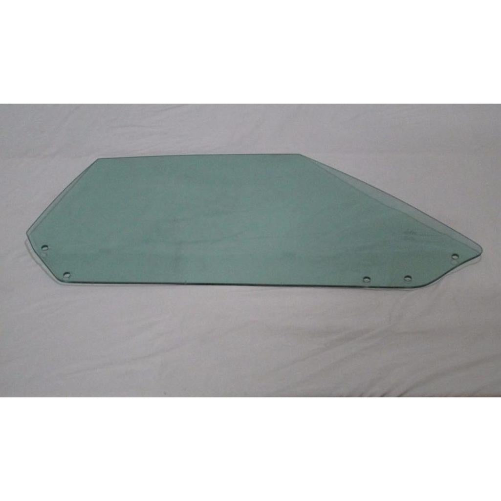 C3 1968-1969 Corvette Convertible Door Glass - Green Tint, RH - 68-69E - Soft Ray Green Tint