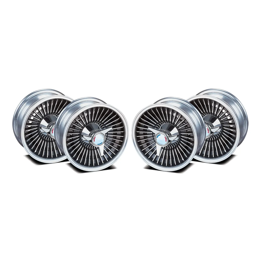 C2 1965 Corvette Direct-Bolt Knock-Off Wheel Set - Replica Style - Complete