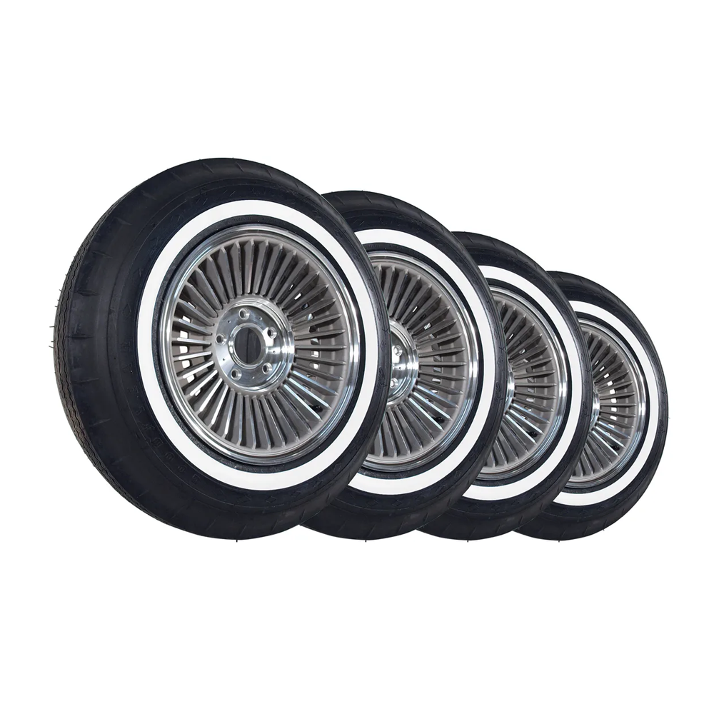 C2 1963-1964 Corvette Direct-Bolt Knockoff Wheel & Tire Package - Bias