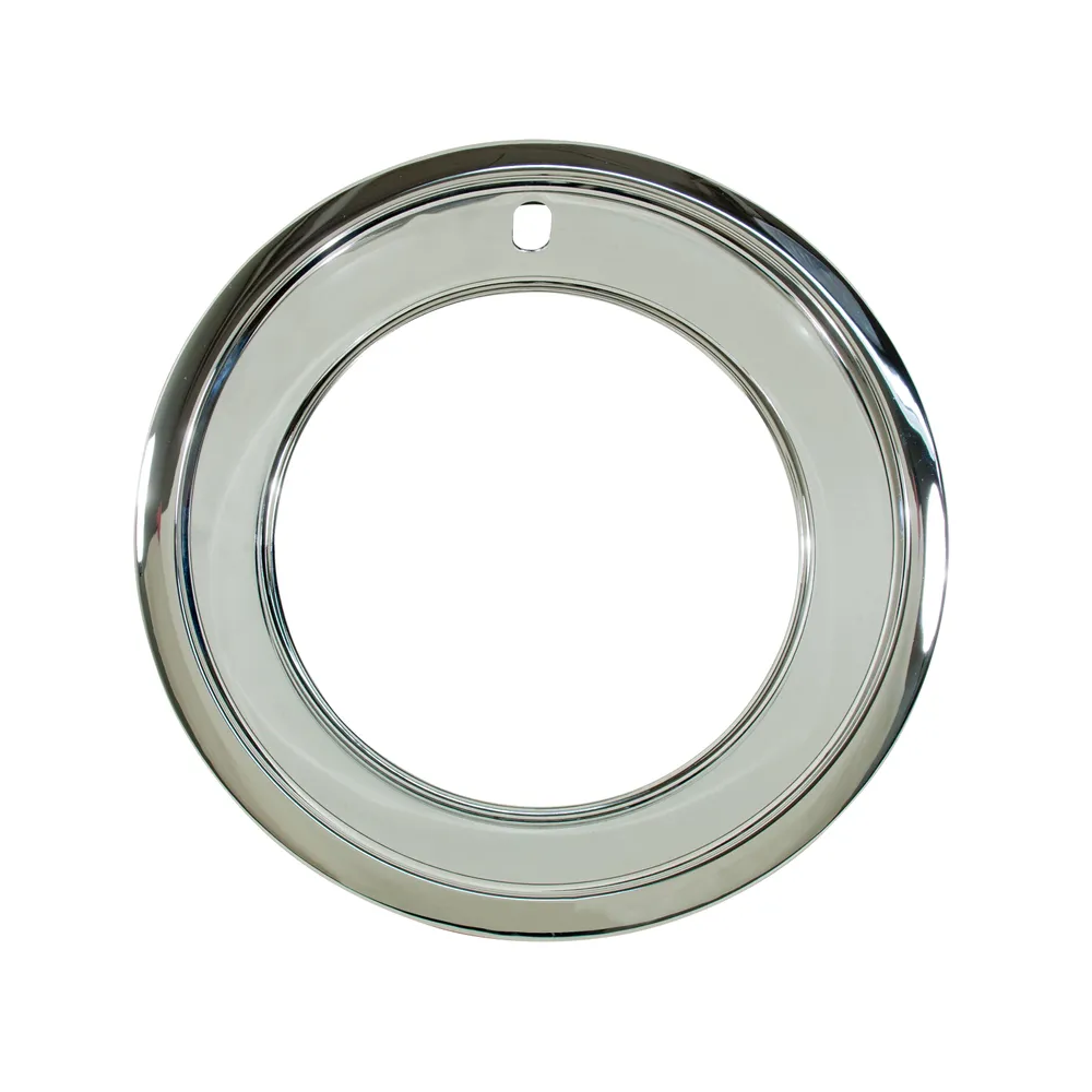 C3 1969-1982 Corvette Chrome Plated SS Trim Ring Set - 4Pc - For 8" Wide Rallye Wheels