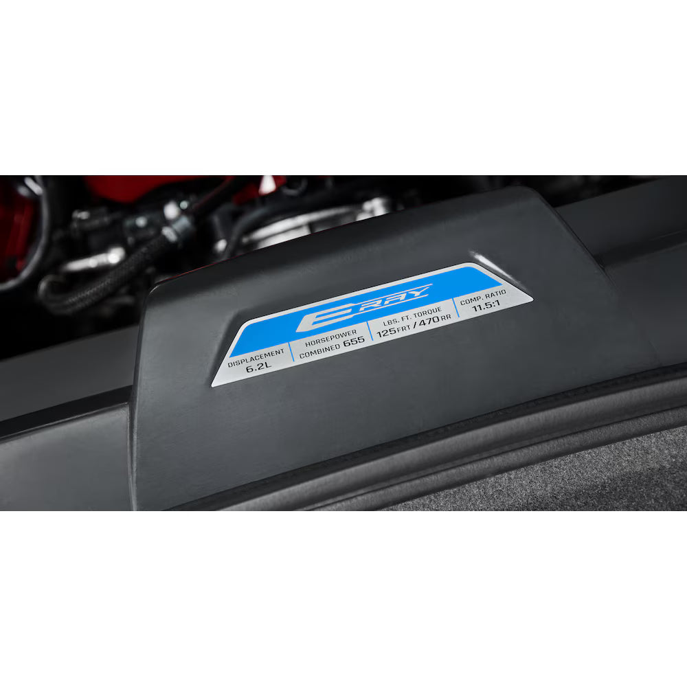 C8 Corvette Engine Specification Plaque : E-Ray