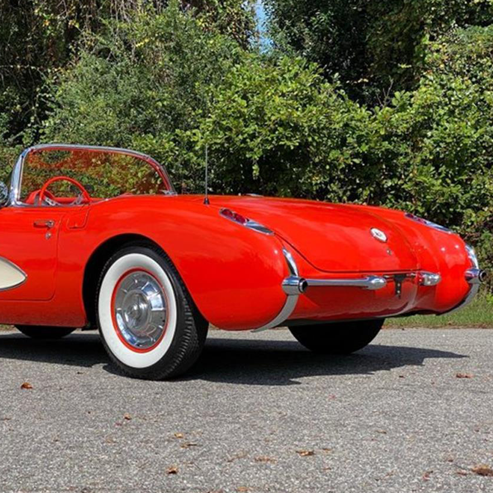 C1 1956-1957 Corvette Exhaust Chrome - 6Pc Set