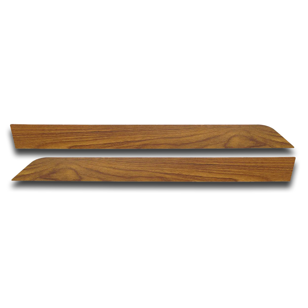 C3 1970-1976 Corvette Door Panel Inserts - W/Teak Insert - Pair