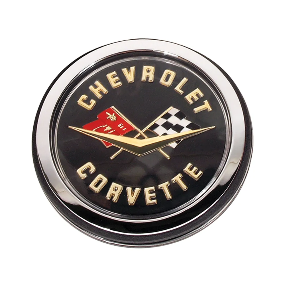 C1 1962 Corvette Emblem Assembly - Gold - Rear