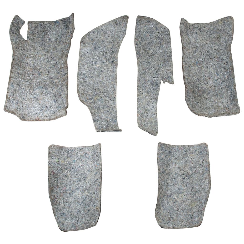 C3 1968-1982 Corvette Carpet Insulation Kit, Front