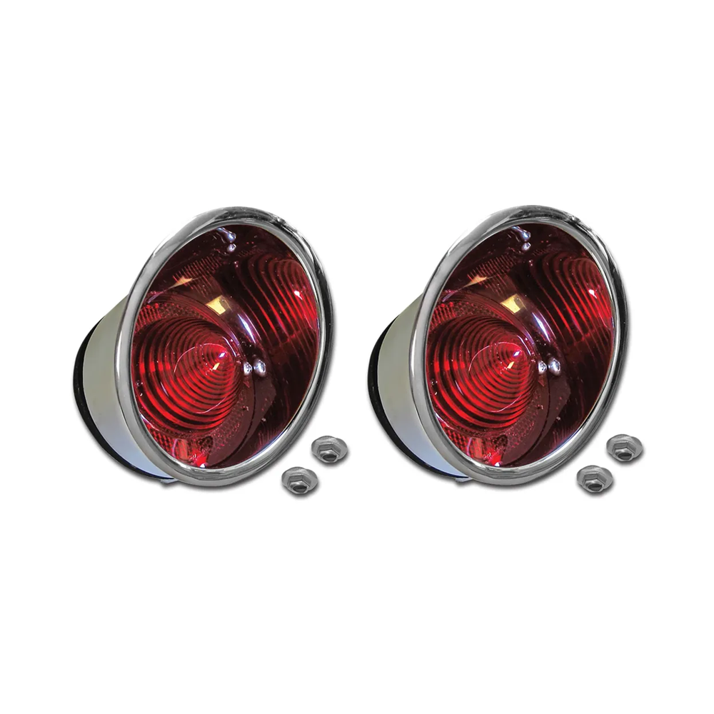 C1 1961-1962 Corvette Tail Light Assemblies - Outer LH & RH - Pair