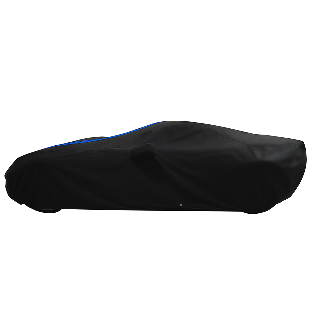 Corvette Ultraguard Plus Car Cover - Indoor/Outdoor Protection - Black W/ Blue Stripes : C7 Stingray, Z51, Z06, Grand Sport