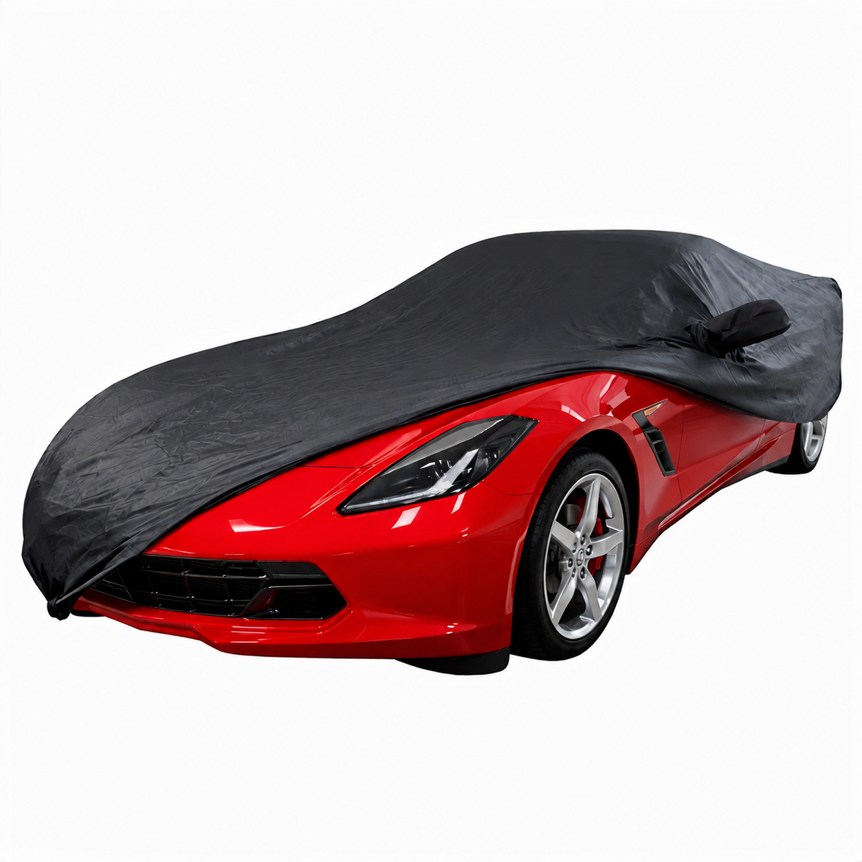Corvette Ultraguard PEVA Car Cover - Indoor/Outdoor Waterproof Protection - Black : 2014-2019 Stingray, Z51, Z06, Grand Sport