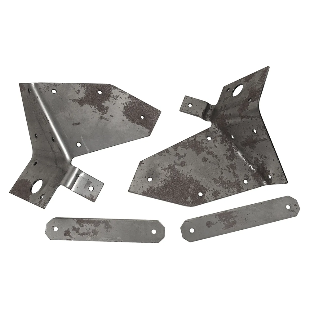 C1 1959-1962 Corvette Body Mount Reinforcements - Front W/Strap Steel
