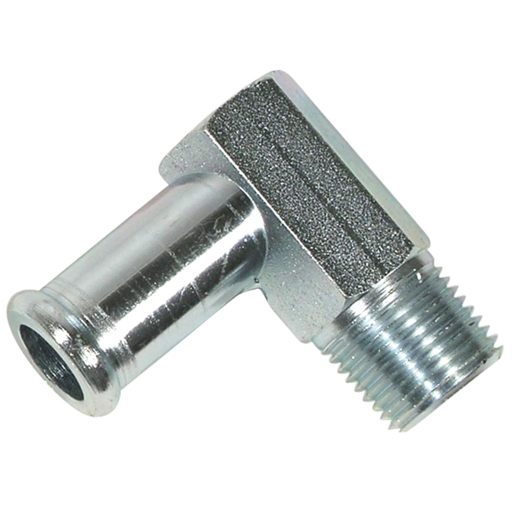 C1 1961-1962 Corvette Water Pump Fitting, 90 Degree Top