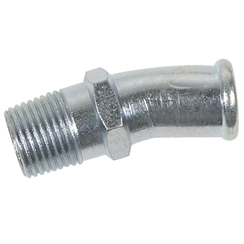 C1 1959-1962 Corvette Water Pump Fitting, Curved 3/4" Lower