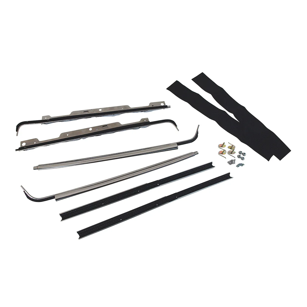 C1 1959-1962 Corvette Window Felt/Door Garnish Molding Set
